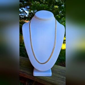14K Yellow Gold Chain Necklace 14K Italy Link Chain Necklace